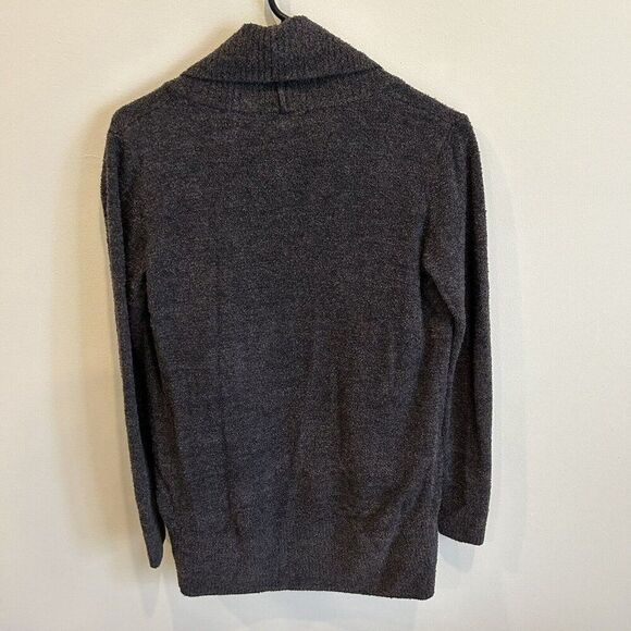 BAREFOOT DREAMS CozyChic Lite Charcoal Shawl Cardigan XS/S Nylon Rayon Soft - Picture 2 of 7
